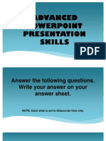 Advanced Powerpoint Presentation Skills