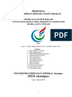 Proposal Kaliareng, Brabowan FixBakti Bina Desa 2019 (Sumur Bor Air)