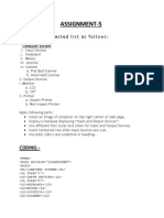 Assignment-5: Create A Nested List As Follows