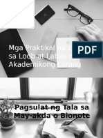 Mga Praktikal Na Sulatin Sa Loob at Labas NG Akademikong Larang