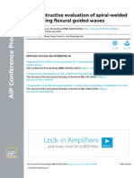 Non-Destructive Evaluation of Spiral-Welded Pipes Using Flexural Guided Waves