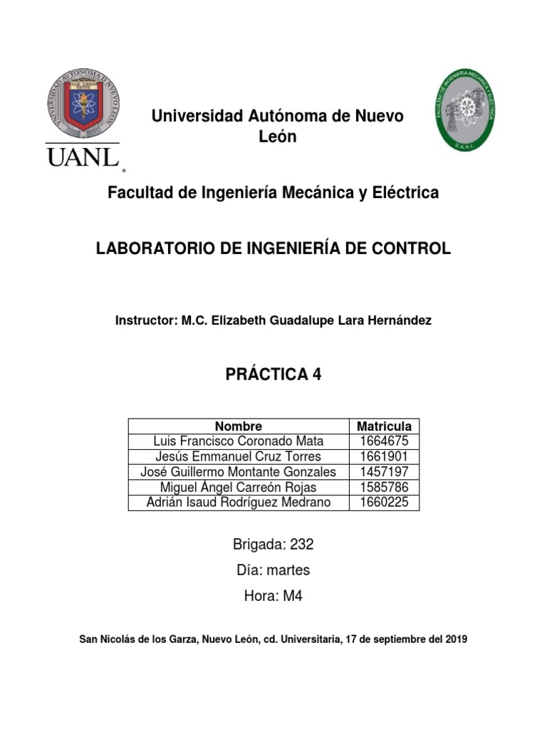 Practica 4 Control | PDF