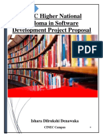 BTEC Higher National Diploma in Software Development Project Proposal