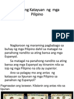 Antas NG Katayuan NG Mga Pilipino