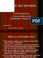 Lumbar Disc Herniation: Prof - Dr.Hidayet Sarı Physical Medicine and Rehabilitation Department