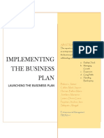 Launching The Business Plan