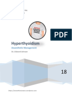 Hyperthyoidism: Anaesthetic Management
