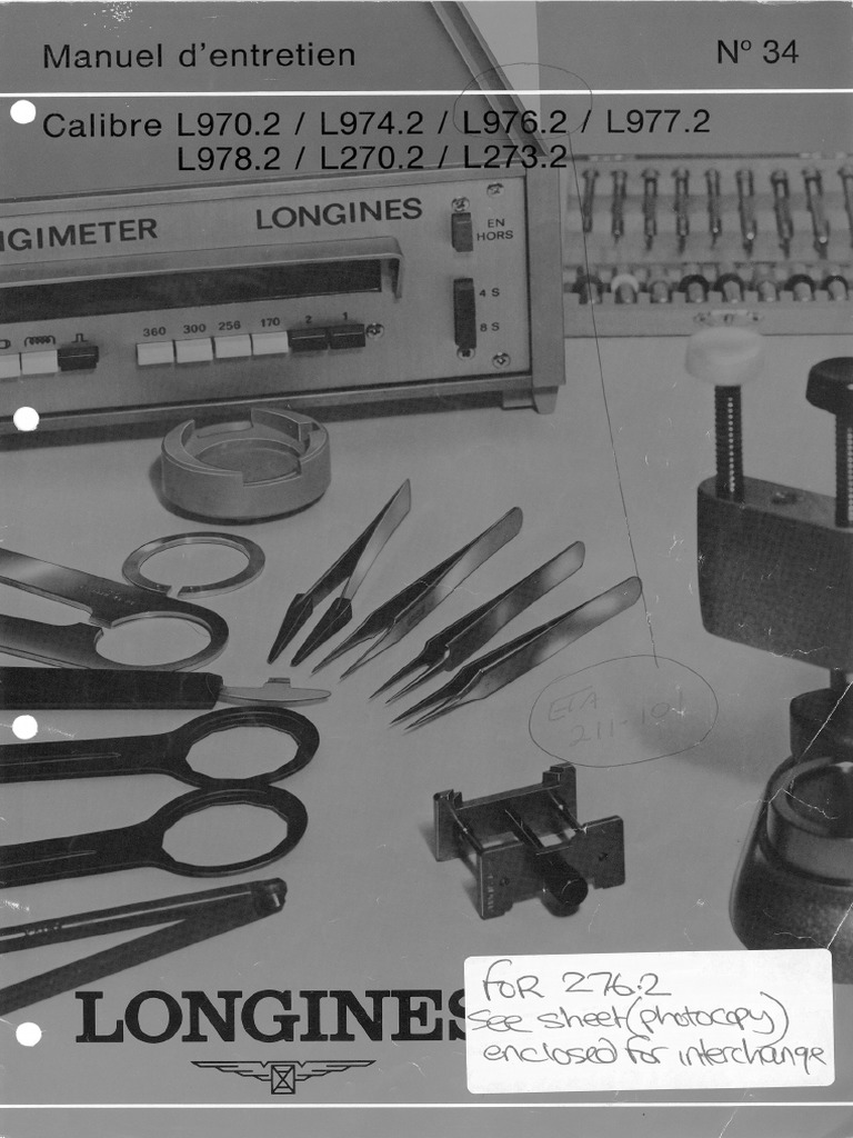 472 - Longines L970.2, L974.2. - Part 1pdf | PDF