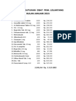 Daftar Obat Bulan Januari