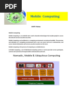 Mobile Computing: UNIT-I Notes