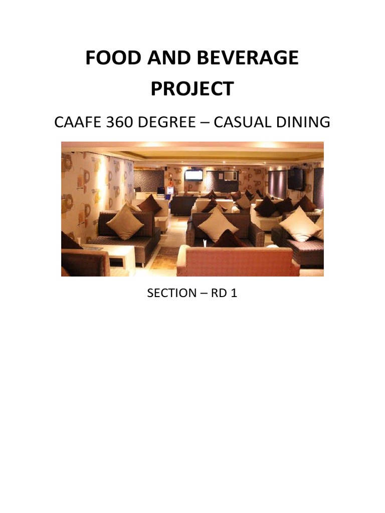Caafe 360 Degree: A Casual Dining Review | PDF | Menu | Restaurants
