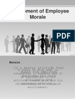 Development of Employee Morale