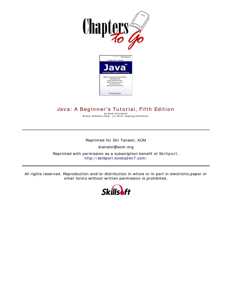 Java Programming Beginner's Guide | PDF | Java (Programming Language ...