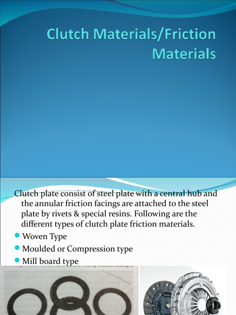 Clutch Materials PDF