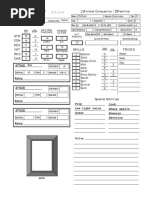 Creature SHEET: 3.5 Lite