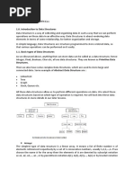 Introduction To Data Structures