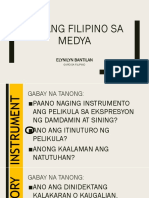 Wikang Filipino Sa Medya