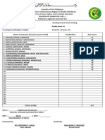 Form 1A (Teacher) : Republic of The Philippines Ministry of Basic, Higher and Technical Education