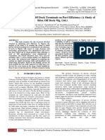 The Role of Private Off Dock Terminals On Port Efficiency (A Study of Sifax Off Dock Nig, LTD.)