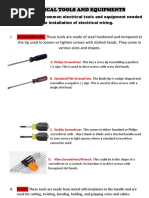 Basic Electronic Tools & Equipment | PDF | Screw | Tools