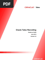 Oracle Taleo Recruiting: Hands-On Guide