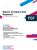 Nature of Inquiry and Research: Ms. Christene Gavine E. Reyes