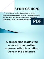 What Is Preposition?