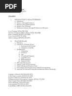 Legal Profession Syllabus