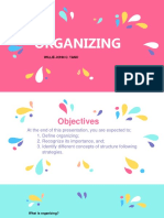 Organizing Strategies for Optimal Efficiency
