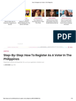 How To Register As A Voter in The Philippines