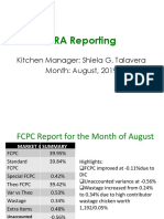 KRA Reporting August