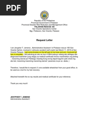 Request Letter