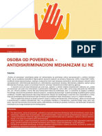 2012 Osoba Od Poverenja Antidiskriminacioni Mehan