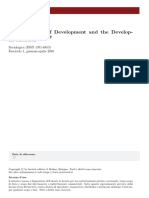 The Sociology of Development and The Develop-Ment of Sociology