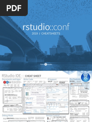 R Studio Cheat Sheet 