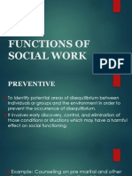 Functions of Social Work