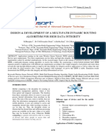 Design & Development of A Multi-Path Dynamic Routing Algorithm For High Data Integrity