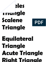 Isosceles Triangle Scalene Triangle