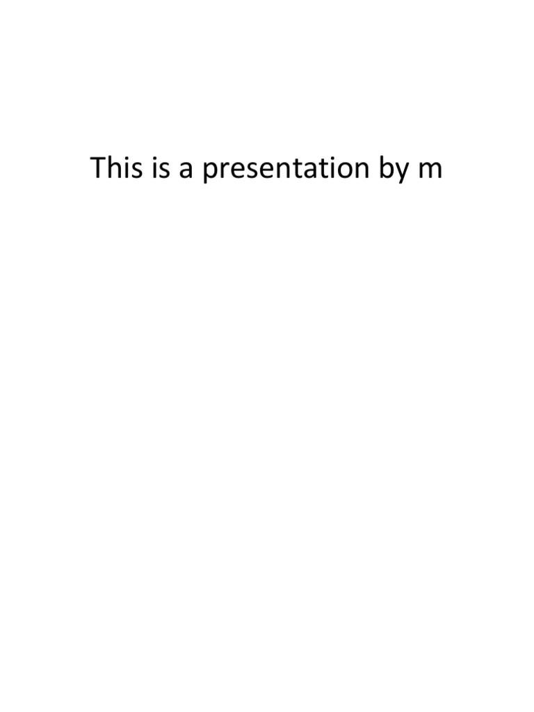 Presentation Overview and Insights | PDF