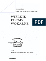 Chomiński, Formy Muzyczne T5. Wielkie Formy Wokalne