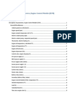 Description of Parameters, Engine Control Module (ECM)