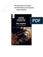 Resumen de Diez Negritos de Agatha Christie