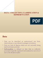 Data - Collection, Classification & Representation