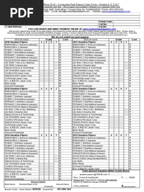Conquesta Order Form
