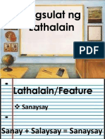 Pagsulat NG Lathalain