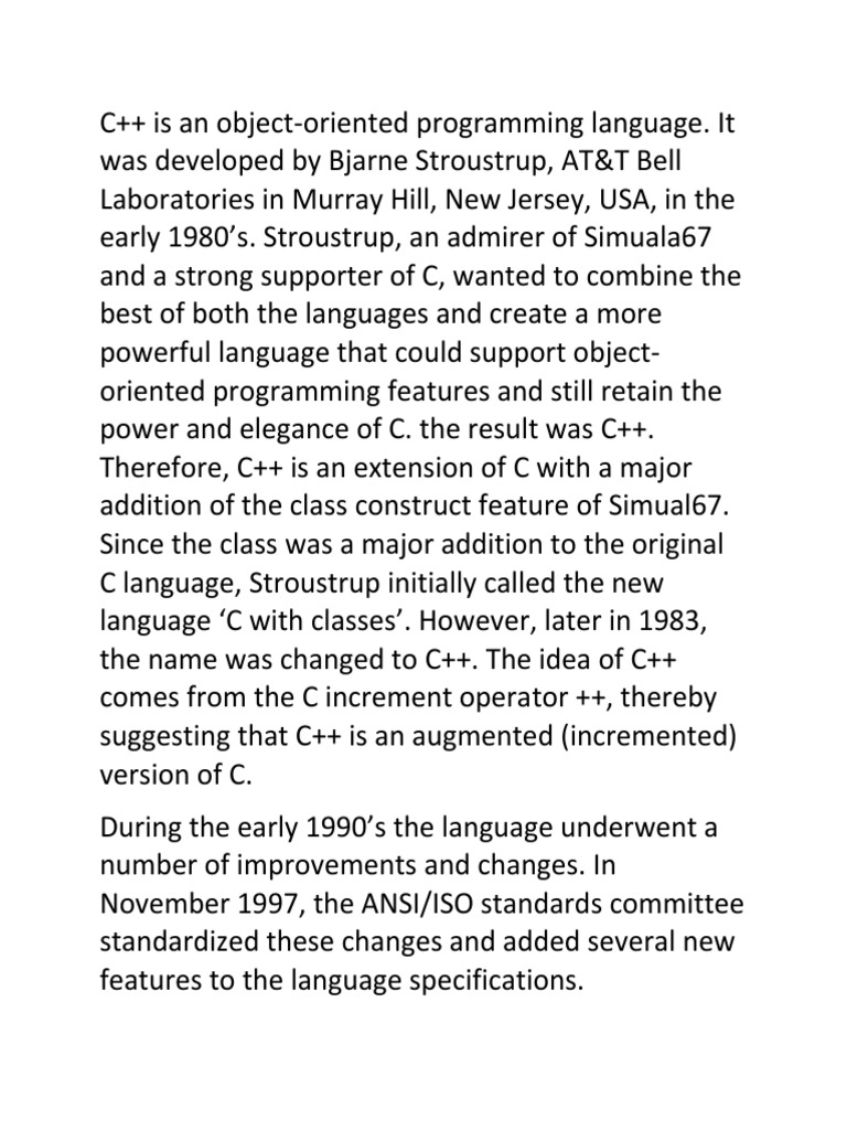C++ Text | PDF | C++ | C (Programming Language)