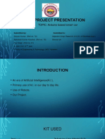 Minor Project Presentation: TOPIC: Arduino Based Smart Car