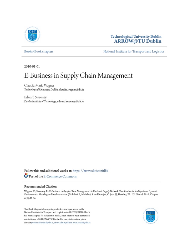 E-Business in Supply Chain Management | PDF | Enterprise Resource ...