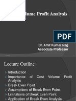 Cost Volume Profit Analysis