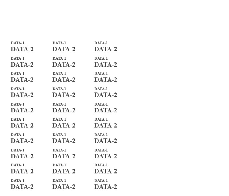 Repeated Data Patterns | PDF